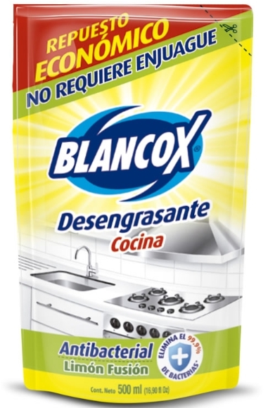 Desengrasaste blancox cocina fusión limón Doypack 500 ml. $ 4.600